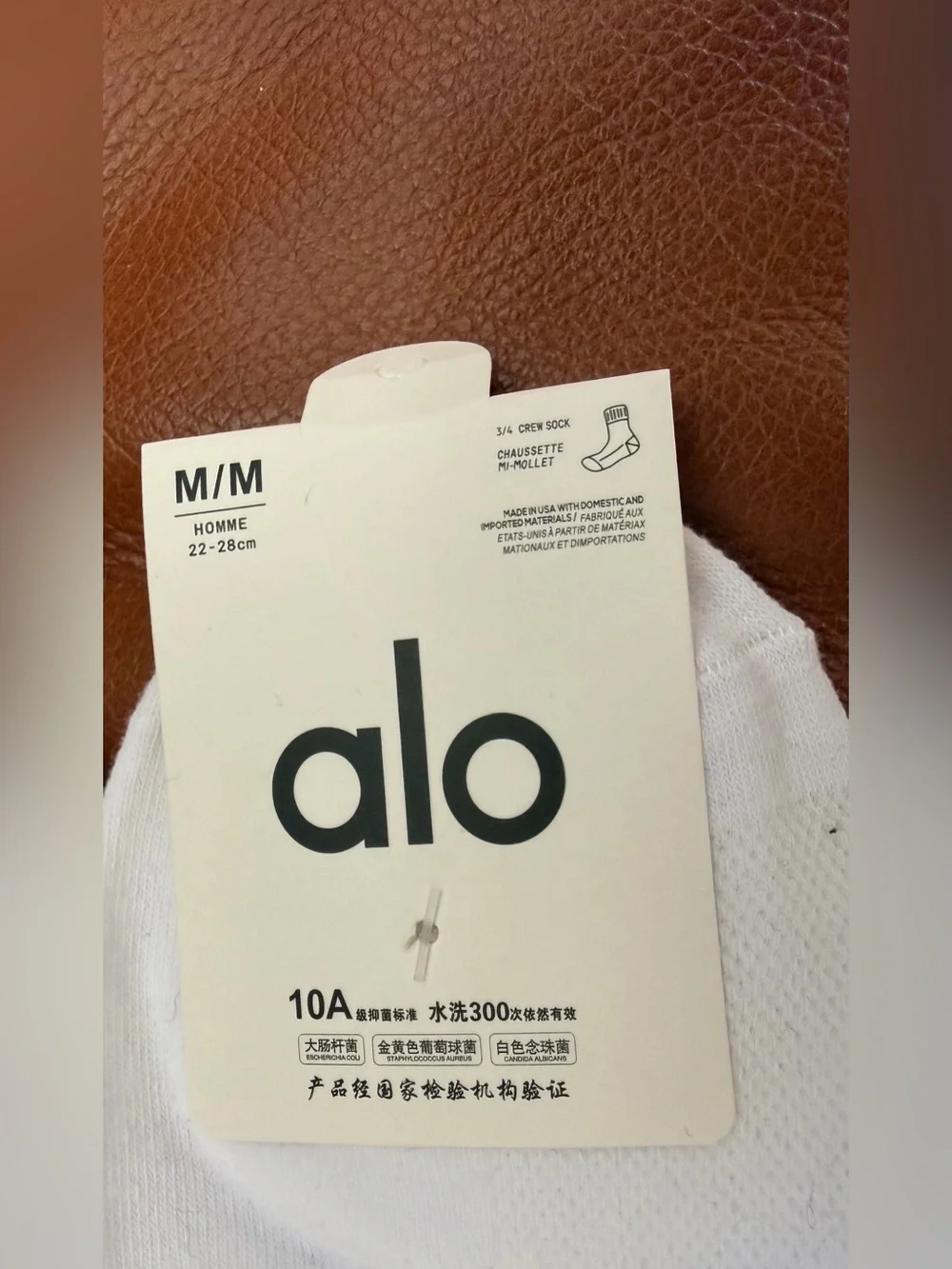 NWB Alo Yoga Unisex Half-Crew Socks – 5 Pairs